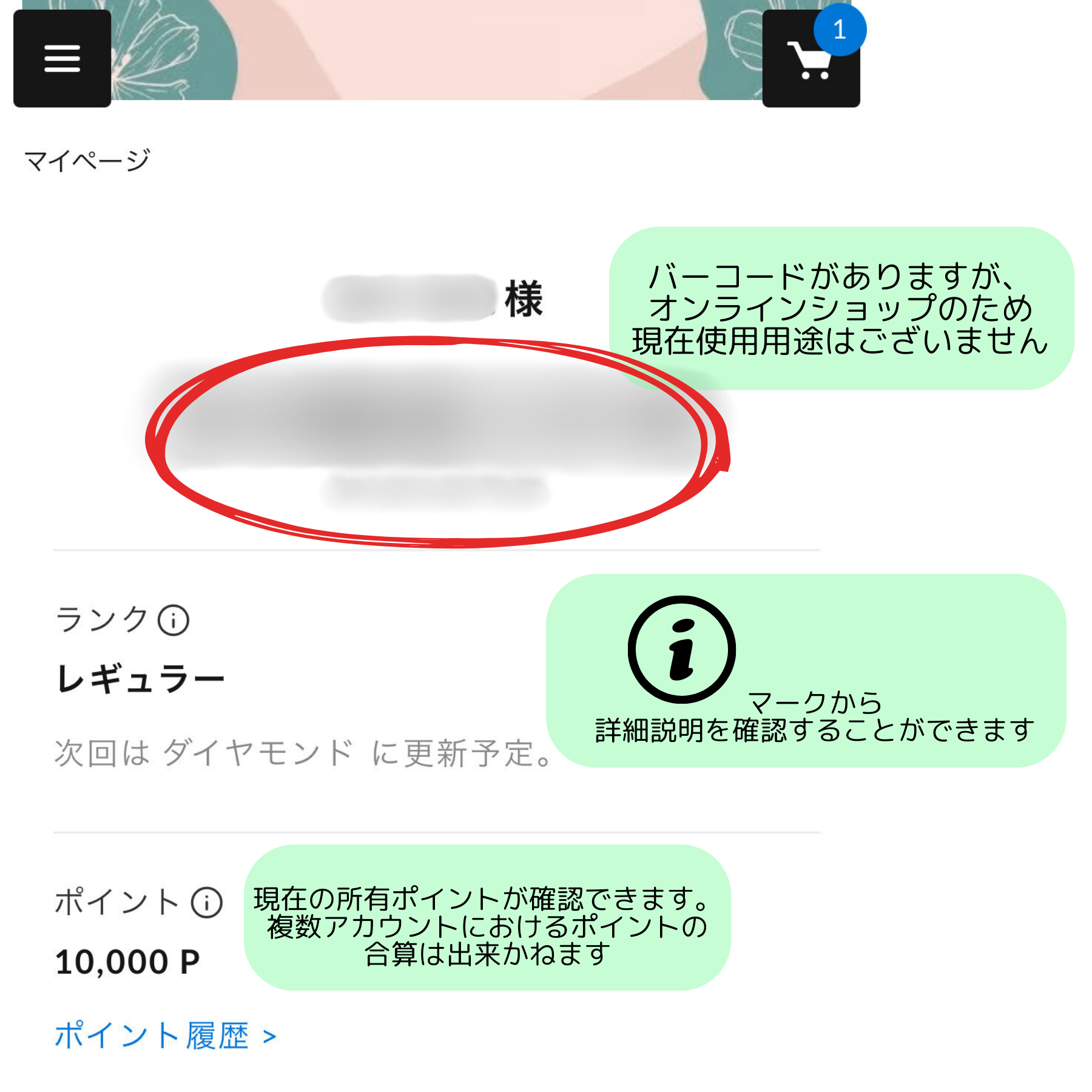 マイページへのアクセス方法