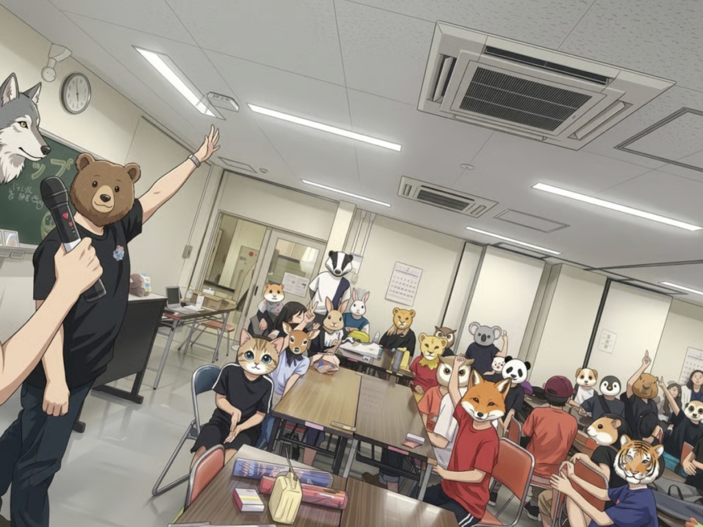第2回つがカップの開会時に説明を聞く参加者たち